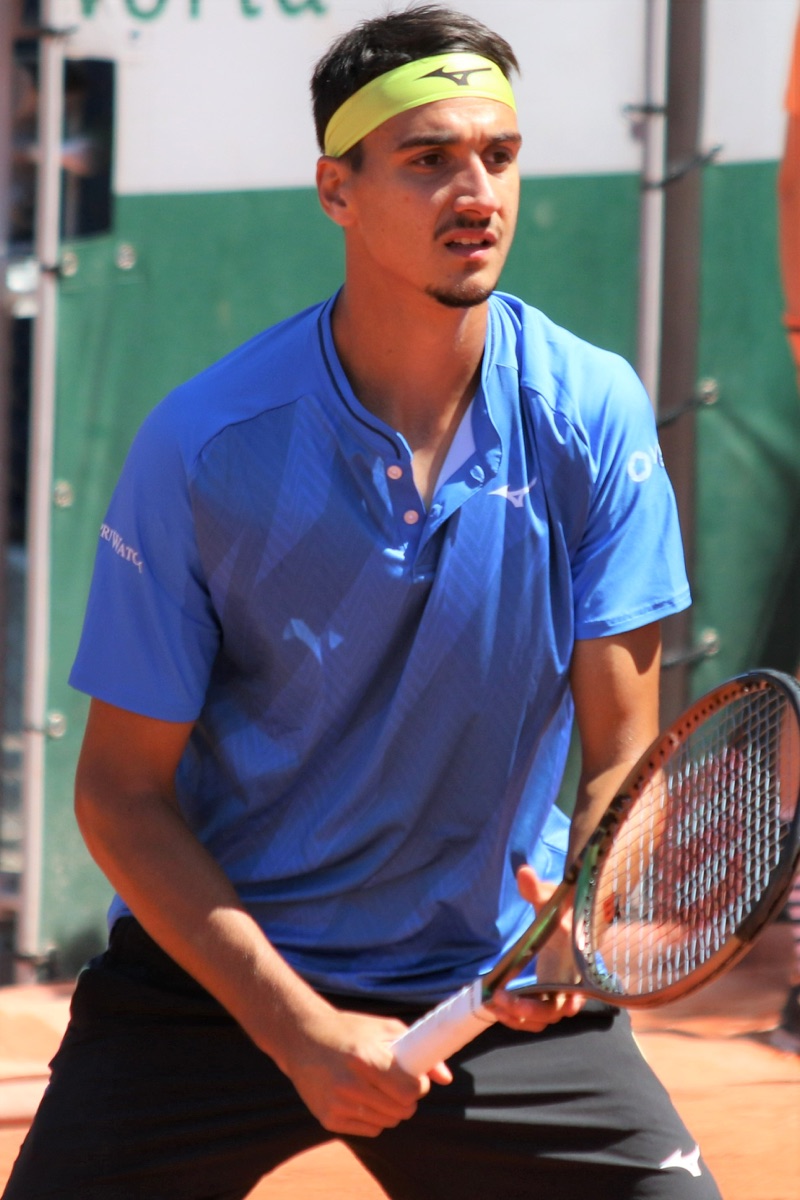 Lorenzo Sonego in campo al Roland Garros 2022